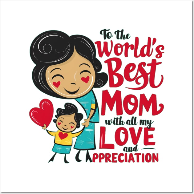 Happy Mother Day Wall Art by alby store